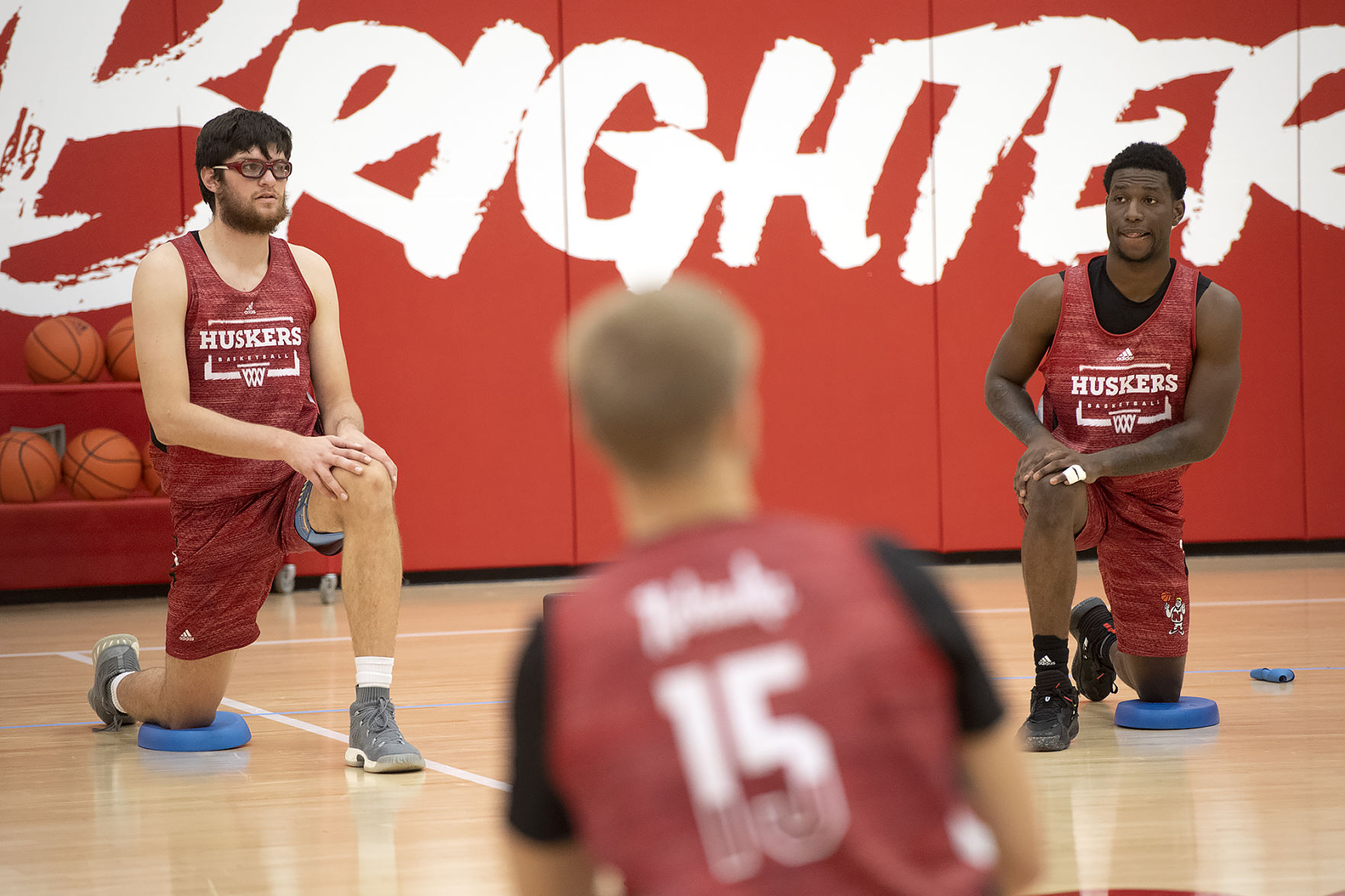 NU men's basketball practice, 10.5
